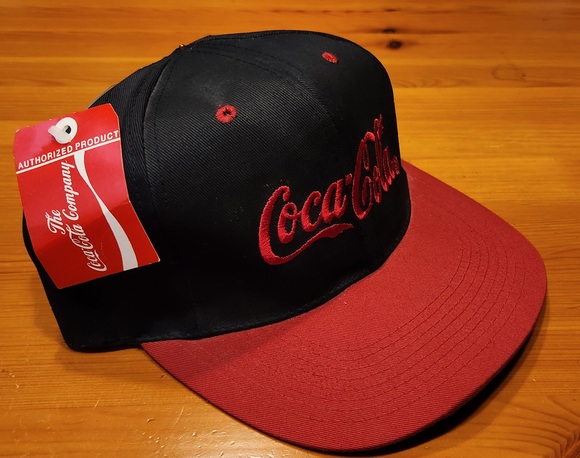 Lot De 3 Casquettes Coca-Cola Atlanta Vintage - Snapbacks - Occasion - Thème Soda